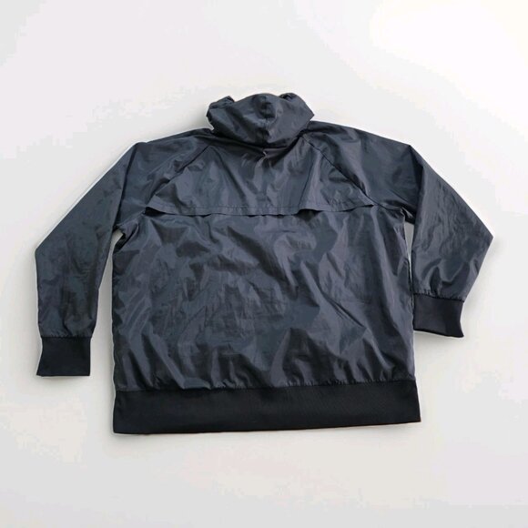 Z By Zella Ligthweight Jacket Womens 1X Black Zip LS Pockets Hood Active Hiking - Picture 13 of 15